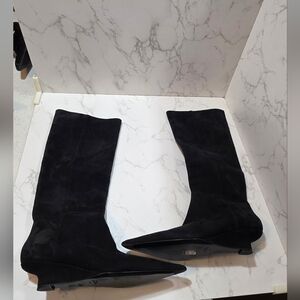 Toteme Sharp 40 Suede Knee High Boots Sz 41